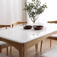 Marble Rectangle Dining Table for Restaurant Medieval Modern Table with Wooden 4 Legs Clearhalo ' dining_table' 'Dining Tables & Seating' 'Dining Tables' 'furn' 'furn_dining_table' 'Furniture' 'furniture_dining_table' 'Kitchen & Dining Furniture' 'kitchen&dining_furn' 'kitchen' 'kitchen_dining_table' 4111887