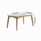 Marble Rectangle Dining Table for Restaurant Medieval Modern Table with Wooden 4 Legs Clearhalo ' dining_table' 'Dining Tables & Seating' 'Dining Tables' 'furn' 'furn_dining_table' 'Furniture' 'furniture_dining_table' 'Kitchen & Dining Furniture' 'kitchen&dining_furn' 'kitchen' 'kitchen_dining_table' 4111891