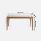 Medieval Modern Marble Rectangle Table White Table with Wooden Base and 4 Legs Clearhalo ' dining_table' 'Dining Tables & Seating' 'Dining Tables' 'furn' 'furn_dining_table' 'Furniture' 'furniture_dining_table' 'Kitchen & Dining Furniture' 'kitchen&dining_furn' 'kitchen' 'kitchen_dining_table' 4111908