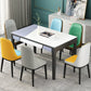 Glass Dining Table Mid-Century Style 4 Legs Base Rectangle Table for Dining Room Clearhalo ' dining_table' 'Dining Tables & Seating' 'Dining Tables' 'furn' 'furn_dining_table' 'Furniture' 'furniture_dining_table' 'Kitchen & Dining Furniture' 'kitchen&dining_furn' 'kitchen' 'kitchen_dining_table' 4111909