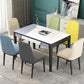 Glass Dining Table Mid-Century Style 4 Legs Base Rectangle Table for Dining Room Clearhalo ' dining_table' 'Dining Tables & Seating' 'Dining Tables' 'furn' 'furn_dining_table' 'Furniture' 'furniture_dining_table' 'Kitchen & Dining Furniture' 'kitchen&dining_furn' 'kitchen' 'kitchen_dining_table' 4111919