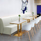 Metal Traditional Luxury Table Pedestal Base Table for Kitchen and Dining Room Clearhalo ' dining_table' 'Dining Tables & Seating' 'Dining Tables' 'furn' 'furn_dining_table' 'Furniture' 'furniture_dining_table' 'Kitchen & Dining Furniture' 'kitchen&dining_furn' 'kitchen' 'kitchen_dining_table' 4111954