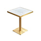 Metal Traditional Luxury Table Pedestal Base Table for Kitchen and Dining Room Square White Without Chairs Clearhalo ' dining_table' 'Dining Tables & Seating' 'Dining Tables' 'furn' 'furn_dining_table' 'Furniture' 'furniture_dining_table' 'Kitchen & Dining Furniture' 'kitchen&dining_furn' 'kitchen' 'kitchen_dining_table' 4111963