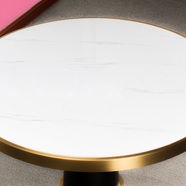 Metal Traditional Luxury Table Pedestal Base Table for Kitchen and Dining Room Clearhalo ' dining_table' 'Dining Tables & Seating' 'Dining Tables' 'furn' 'furn_dining_table' 'Furniture' 'furniture_dining_table' 'Kitchen & Dining Furniture' 'kitchen&dining_furn' 'kitchen' 'kitchen_dining_table' 4111965