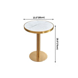 Metal Traditional Luxury Table Pedestal Base Table for Kitchen and Dining Room Clearhalo ' dining_table' 'Dining Tables & Seating' 'Dining Tables' 'furn' 'furn_dining_table' 'Furniture' 'furniture_dining_table' 'Kitchen & Dining Furniture' 'kitchen&dining_furn' 'kitchen' 'kitchen_dining_table' 4111977