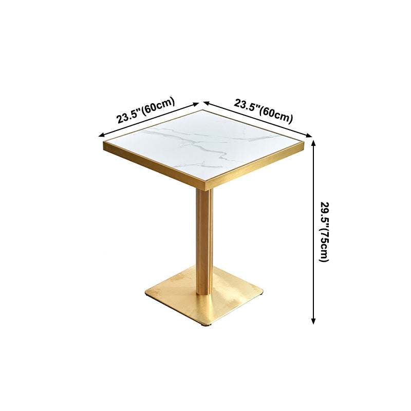 Metal Traditional Luxury Table Pedestal Base Table for Kitchen and Dining Room Clearhalo ' dining_table' 'Dining Tables & Seating' 'Dining Tables' 'furn' 'furn_dining_table' 'Furniture' 'furniture_dining_table' 'Kitchen & Dining Furniture' 'kitchen&dining_furn' 'kitchen' 'kitchen_dining_table' 4111978