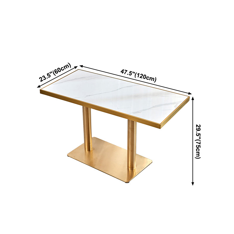 Metal Traditional Luxury Table Pedestal Base Table for Kitchen and Dining Room Clearhalo ' dining_table' 'Dining Tables & Seating' 'Dining Tables' 'furn' 'furn_dining_table' 'Furniture' 'furniture_dining_table' 'Kitchen & Dining Furniture' 'kitchen&dining_furn' 'kitchen' 'kitchen_dining_table' 4111979