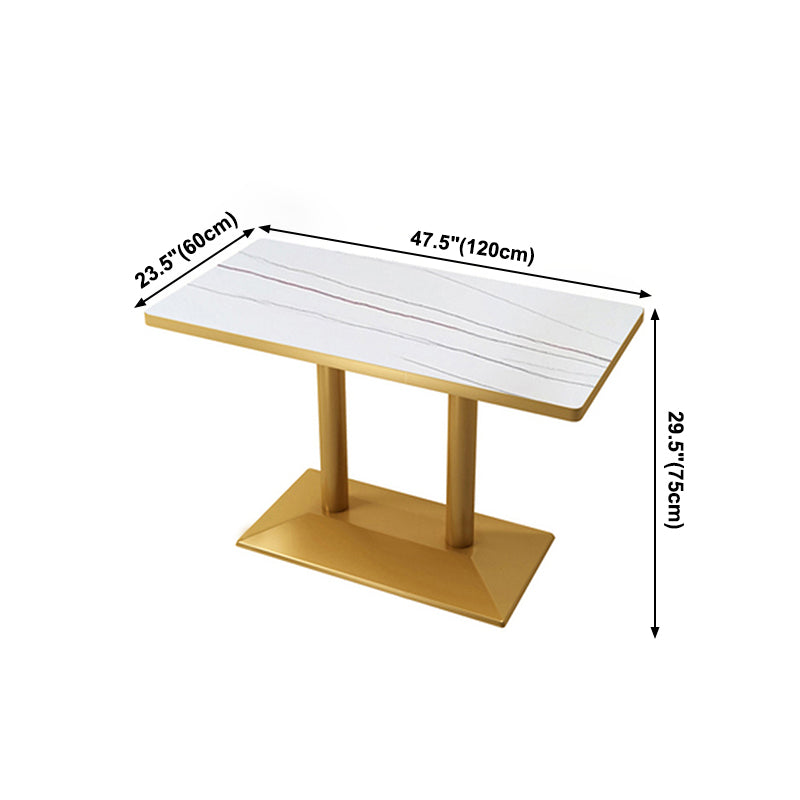 Metal Traditional Luxury Table Pedestal Base Table for Kitchen and Dining Room Clearhalo ' dining_table' 'Dining Tables & Seating' 'Dining Tables' 'furn' 'furn_dining_table' 'Furniture' 'furniture_dining_table' 'Kitchen & Dining Furniture' 'kitchen&dining_furn' 'kitchen' 'kitchen_dining_table' 4111980
