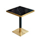 23.6-inch Traditional Luxury Table Dining Metal Pedestal Table Square Black Without Chairs Clearhalo ' dining_table' 'Dining Tables & Seating' 'Dining Tables' 'furn' 'furn_dining_table' 'Furniture' 'furniture_dining_table' 'Kitchen & Dining Furniture' 'kitchen&dining_furn' 'kitchen' 'kitchen_dining_table' 4111986