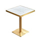 23.6-inch Traditional Luxury Table Dining Metal Pedestal Table Square White-Gold Without Chairs Clearhalo ' dining_table' 'Dining Tables & Seating' 'Dining Tables' 'furn' 'furn_dining_table' 'Furniture' 'furniture_dining_table' 'Kitchen & Dining Furniture' 'kitchen&dining_furn' 'kitchen' 'kitchen_dining_table' 4111991