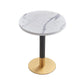 23.6-inch Traditional Luxury Table Dining Metal Pedestal Table Round Gloss White Without Chairs Clearhalo ' dining_table' 'Dining Tables & Seating' 'Dining Tables' 'furn' 'furn_dining_table' 'Furniture' 'furniture_dining_table' 'Kitchen & Dining Furniture' 'kitchen&dining_furn' 'kitchen' 'kitchen_dining_table' 4111992