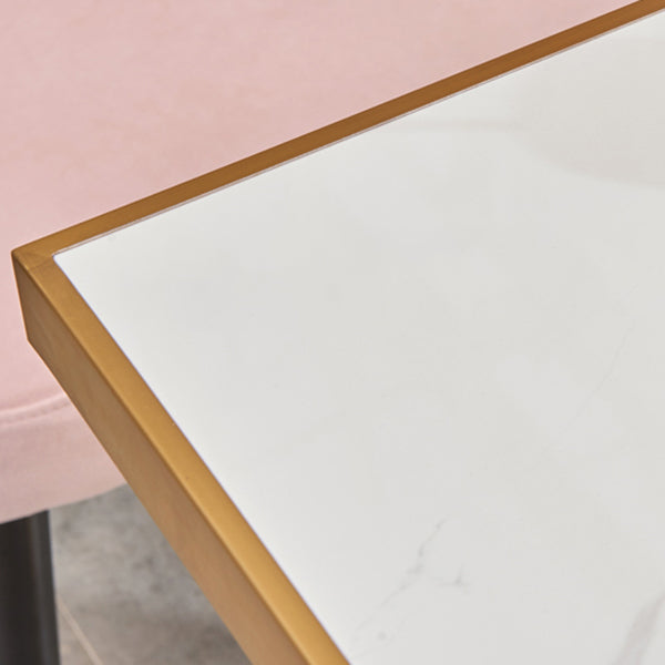 23.6-inch Traditional Luxury Table Dining Metal Pedestal Table Clearhalo ' dining_table' 'Dining Tables & Seating' 'Dining Tables' 'furn' 'furn_dining_table' 'Furniture' 'furniture_dining_table' 'Kitchen & Dining Furniture' 'kitchen&dining_furn' 'kitchen' 'kitchen_dining_table' 4111997