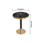 23.6-inch Traditional Luxury Table Dining Metal Pedestal Table Clearhalo ' dining_table' 'Dining Tables & Seating' 'Dining Tables' 'furn' 'furn_dining_table' 'Furniture' 'furniture_dining_table' 'Kitchen & Dining Furniture' 'kitchen&dining_furn' 'kitchen' 'kitchen_dining_table' 4112001