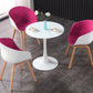Simple MDF Round Shape Dining Tale Standard Kitchen Dining Table with Tulip Base Clearhalo ' dining_table' 'Dining Tables & Seating' 'Dining Tables' 'furn' 'furn_dining_table' 'Furniture' 'furniture_dining_table' 'Kitchen & Dining Furniture' 'kitchen&dining_furn' 'kitchen' 'kitchen_dining_table' 4112021