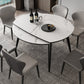 Contemporary Round Dining Table Sintered Stone Table with 4 Ash Solid Wood Legs Clearhalo ' dining_table' 'Dining Tables & Seating' 'Dining Tables' 'furn' 'furn_dining_table' 'Furniture' 'furniture_dining_table' 'Kitchen & Dining Furniture' 'kitchen&dining_furn' 'kitchen' 'kitchen_dining_table' 4112065