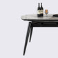 Contemporary Round Dining Table Sintered Stone Table with 4 Ash Solid Wood Legs Clearhalo ' dining_table' 'Dining Tables & Seating' 'Dining Tables' 'furn' 'furn_dining_table' 'Furniture' 'furniture_dining_table' 'Kitchen & Dining Furniture' 'kitchen&dining_furn' 'kitchen' 'kitchen_dining_table' 4112070