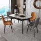 Contemporary Round Dining Table Sintered Stone Table with 4 Ash Solid Wood Legs Clearhalo ' dining_table' 'Dining Tables & Seating' 'Dining Tables' 'furn' 'furn_dining_table' 'Furniture' 'furniture_dining_table' 'Kitchen & Dining Furniture' 'kitchen&dining_furn' 'kitchen' 'kitchen_dining_table' 4112075