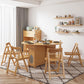 Mid-Century Modern Dining Table Solid Wood Drop-Leaf Dining Table for Home Clearhalo ' dining_table' 'Dining Tables & Seating' 'Dining Tables' 'furn' 'furn_dining_table' 'Furniture' 'furniture_dining_table' 'Kitchen & Dining Furniture' 'kitchen&dining_furn' 'kitchen' 'kitchen_dining_table' 4112081