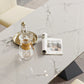 Rectangle Traditional Luxury Dining Table Sintered Stone Table with Double Pedestal Base Clearhalo ' dining_table' 'Dining Tables & Seating' 'Dining Tables' 'furn' 'furn_dining_table' 'Furniture' 'furniture_dining_table' 'Kitchen & Dining Furniture' 'kitchen&dining_furn' 'kitchen' 'kitchen_dining_table' 4112107