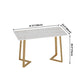 Traditional Luxury Dining Table White Sintered Stone Table with Metal Base Clearhalo ' dining_table' 'Dining Tables & Seating' 'Dining Tables' 'furn' 'furn_dining_table' 'Furniture' 'furniture_dining_table' 'Kitchen & Dining Furniture' 'kitchen&dining_furn' 'kitchen' 'kitchen_dining_table' 4112139