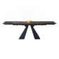 Rectangle Traditional Luxury Dining Table Grey Sintered Stone Table with Double Pedestal Extension Without Chairs Clearhalo ' dining_table' 'Dining Tables & Seating' 'Dining Tables' 'furn' 'furn_dining_table' 'Furniture' 'furniture_dining_table' 'Kitchen & Dining Furniture' 'kitchen&dining_furn' 'kitchen' 'kitchen_dining_table' 4112147