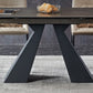 Rectangle Traditional Luxury Dining Table Grey Sintered Stone Table with Double Pedestal Clearhalo ' dining_table' 'Dining Tables & Seating' 'Dining Tables' 'furn' 'furn_dining_table' 'Furniture' 'furniture_dining_table' 'Kitchen & Dining Furniture' 'kitchen&dining_furn' 'kitchen' 'kitchen_dining_table' 4112151