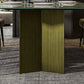 Rectangle Traditional Luxury Dining Table Green Sintered Stone Table with Trestle Base Clearhalo ' dining_table' 'Dining Tables & Seating' 'Dining Tables' 'furn' 'furn_dining_table' 'Furniture' 'furniture_dining_table' 'Kitchen & Dining Furniture' 'kitchen&dining_furn' 'kitchen' 'kitchen_dining_table' 4112164