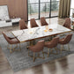 Rectangle Traditional Luxury Dining Table Sintered Stone Table Clearhalo ' dining_table' 'Dining Tables & Seating' 'Dining Tables' 'furn' 'furn_dining_table' 'Furniture' 'furniture_dining_table' 'Kitchen & Dining Furniture' 'kitchen&dining_furn' 'kitchen' 'kitchen_dining_table' 4112186