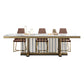 Rectangle Traditional Luxury Dining Table Sintered Stone Table White Without Chairs Clearhalo ' dining_table' 'Dining Tables & Seating' 'Dining Tables' 'furn' 'furn_dining_table' 'Furniture' 'furniture_dining_table' 'Kitchen & Dining Furniture' 'kitchen&dining_furn' 'kitchen' 'kitchen_dining_table' 4112188