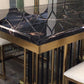 Rectangle Traditional Luxury Dining Table Sintered Stone Table Clearhalo ' dining_table' 'Dining Tables & Seating' 'Dining Tables' 'furn' 'furn_dining_table' 'Furniture' 'furniture_dining_table' 'Kitchen & Dining Furniture' 'kitchen&dining_furn' 'kitchen' 'kitchen_dining_table' 4112191