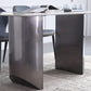 Sintered Stone Modern Rectangle Table Modern Kitchen Table with Double Pedestal in Grey Clearhalo ' dining_table' 'Dining Tables & Seating' 'Dining Tables' 'furn' 'furn_dining_table' 'Furniture' 'furniture_dining_table' 'Kitchen & Dining Furniture' 'kitchen&dining_furn' 'kitchen' 'kitchen_dining_table' 4112204