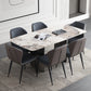 Sintered Stone Modern Rectangle Table Modern Kitchen Table with Double Pedestal in Grey Clearhalo ' dining_table' 'Dining Tables & Seating' 'Dining Tables' 'furn' 'furn_dining_table' 'Furniture' 'furniture_dining_table' 'Kitchen & Dining Furniture' 'kitchen&dining_furn' 'kitchen' 'kitchen_dining_table' 4112206