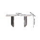 Sintered Stone Modern Rectangle Table Modern Kitchen Table with Double Pedestal in Grey Clearhalo ' dining_table' 'Dining Tables & Seating' 'Dining Tables' 'furn' 'furn_dining_table' 'Furniture' 'furniture_dining_table' 'Kitchen & Dining Furniture' 'kitchen&dining_furn' 'kitchen' 'kitchen_dining_table' 4112209