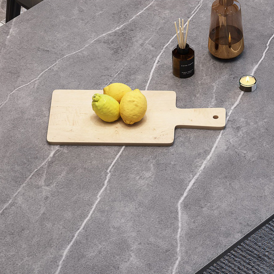 Contemporary Style Dining Site Table Stone Dining Table Rectangle for Dining Room Clearhalo ' dining_table' 'Dining Tables & Seating' 'Dining Tables' 'furn' 'furn_dining_table' 'Furniture' 'furniture_dining_table' 'Kitchen & Dining Furniture' 'kitchen&dining_furn' 'kitchen' 'kitchen_dining_table' 4112216
