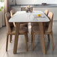 Rectangle 4 Legs Minimalist Table Three-Color Fixed Table of Sintered Stone Clearhalo ' dining_table' 'Dining Tables & Seating' 'Dining Tables' 'furn' 'furn_dining_table' 'Furniture' 'furniture_dining_table' 'Kitchen & Dining Furniture' 'kitchen&dining_furn' 'kitchen' 'kitchen_dining_table' 4112256