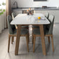 Rectangle 4 Legs Minimalist Table Three-Color Fixed Table of Sintered Stone Clearhalo ' dining_table' 'Dining Tables & Seating' 'Dining Tables' 'furn' 'furn_dining_table' 'Furniture' 'furniture_dining_table' 'Kitchen & Dining Furniture' 'kitchen&dining_furn' 'kitchen' 'kitchen_dining_table' 4112264