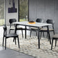 Sintered Stone White Dining Table Minimalist Trestle Base Table for Dining Room Clearhalo ' dining_table' 'Dining Tables & Seating' 'Dining Tables' 'furn' 'furn_dining_table' 'Furniture' 'furniture_dining_table' 'Kitchen & Dining Furniture' 'kitchen&dining_furn' 'kitchen' 'kitchen_dining_table' 4112270