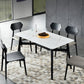 Sintered Stone White Dining Table Minimalist Trestle Base Table for Dining Room Clearhalo ' dining_table' 'Dining Tables & Seating' 'Dining Tables' 'furn' 'furn_dining_table' 'Furniture' 'furniture_dining_table' 'Kitchen & Dining Furniture' 'kitchen&dining_furn' 'kitchen' 'kitchen_dining_table' 4112271
