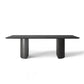 Solid Wood Black Tone Table Simplicity Double Pedestal Table for Dining Room Rectangle Without Chairs Clearhalo ' dining_table' 'Dining Tables & Seating' 'Dining Tables' 'furn' 'furn_dining_table' 'Furniture' 'furniture_dining_table' 'Kitchen & Dining Furniture' 'kitchen&dining_furn' 'kitchen' 'kitchen_dining_table' 4112289