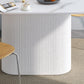 Oval Shape White Tone Table Simplicity Pedestal Table for Dining Room Clearhalo ' dining_table' 'Dining Tables & Seating' 'Dining Tables' 'furn' 'furn_dining_table' 'Furniture' 'furniture_dining_table' 'Kitchen & Dining Furniture' 'kitchen&dining_furn' 'kitchen' 'kitchen_dining_table' 4112310