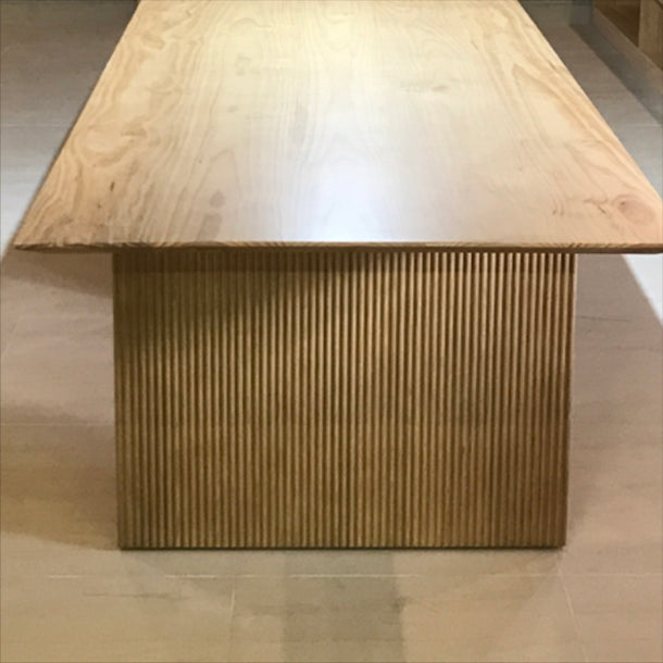 Rectangle Shape Minimalist Dining Table Wood Color Fixed Table with Solid Wood Clearhalo ' dining_table' 'Dining Tables & Seating' 'Dining Tables' 'furn' 'furn_dining_table' 'Furniture' 'furniture_dining_table' 'Kitchen & Dining Furniture' 'kitchen&dining_furn' 'kitchen' 'kitchen_dining_table' 4112324