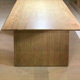 Rectangle Shape Minimalist Dining Table Wood Color Fixed Table with Solid Wood Clearhalo ' dining_table' 'Dining Tables & Seating' 'Dining Tables' 'furn' 'furn_dining_table' 'Furniture' 'furniture_dining_table' 'Kitchen & Dining Furniture' 'kitchen&dining_furn' 'kitchen' 'kitchen_dining_table' 4112324