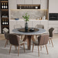 Round Stone Furniture Luxury Style Tripod Base Dining Room Collection with Turntable Clearhalo ' dining_table' 'Dining Tables & Seating' 'Dining Tables' 'furn' 'furn_dining_table' 'Furniture' 'furniture_dining_table' 'Kitchen & Dining Furniture' 'kitchen&dining_furn' 'kitchen' 'kitchen_dining_table' 4112394