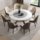 Round Stone Furniture Luxury Style Tripod Base Dining Room Collection with Turntable Clearhalo ' dining_table' 'Dining Tables & Seating' 'Dining Tables' 'furn' 'furn_dining_table' 'Furniture' 'furniture_dining_table' 'Kitchen & Dining Furniture' 'kitchen&dining_furn' 'kitchen' 'kitchen_dining_table' 4112405