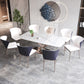 Glam Standard Dining Table Sintered Stone Top Rectangle Dining Table for Kitchen Clearhalo ' dining_table' 'Dining Tables & Seating' 'Dining Tables' 'furn' 'furn_dining_table' 'Furniture' 'furniture_dining_table' 'Kitchen & Dining Furniture' 'kitchen&dining_furn' 'kitchen' 'kitchen_dining_table' 4112412