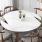 Contemporary Round Extendable Dining Table Sintered Stone Dining Table for Kitchen Clearhalo ' dining_table' 'Dining Tables & Seating' 'Dining Tables' 'furn' 'furn_dining_table' 'Furniture' 'furniture_dining_table' 'Kitchen & Dining Furniture' 'kitchen&dining_furn' 'kitchen' 'kitchen_dining_table' 4112440