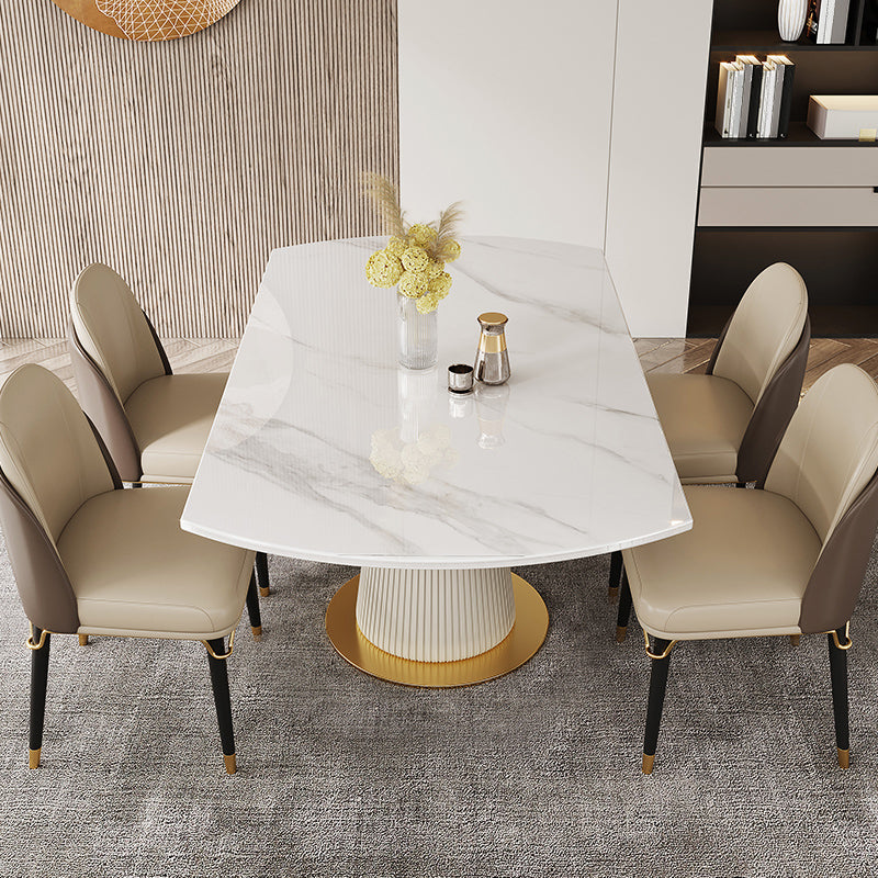 Round Dining Site Table Traditional Luxury Dinner Room Table with Drop Leaf Clearhalo ' dining_table' 'Dining Tables & Seating' 'Dining Tables' 'furn' 'furn_dining_table' 'Furniture' 'furniture_dining_table' 'Kitchen & Dining Furniture' 'kitchen&dining_furn' 'kitchen' 'kitchen_dining_table' 4112487