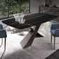 Rectangle Dining Site Table Traditional Luxury Stone Dinner Table for Indoor Clearhalo ' dining_table' 'Dining Tables & Seating' 'Dining Tables' 'furn' 'furn_dining_table' 'Furniture' 'furniture_dining_table' 'Kitchen & Dining Furniture' 'kitchen&dining_furn' 'kitchen' 'kitchen_dining_table' 4112512