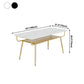 Traditional Luxury Dining Table Rectangle Marble Dinner Table with Metal Base Clearhalo ' dining_table' 'Dining Tables & Seating' 'Dining Tables' 'furn' 'furn_dining_table' 'Furniture' 'furniture_dining_table' 'Kitchen & Dining Furniture' 'kitchen&dining_furn' 'kitchen' 'kitchen_dining_table' 4112552