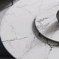 Contemporary Style Marble Table Round Pedestal Base Dining Table with Turntable Clearhalo ' dining_table' 'Dining Tables & Seating' 'Dining Tables' 'furn' 'furn_dining_table' 'Furniture' 'furniture_dining_table' 'Kitchen & Dining Furniture' 'kitchen&dining_furn' 'kitchen' 'kitchen_dining_table' 4112580